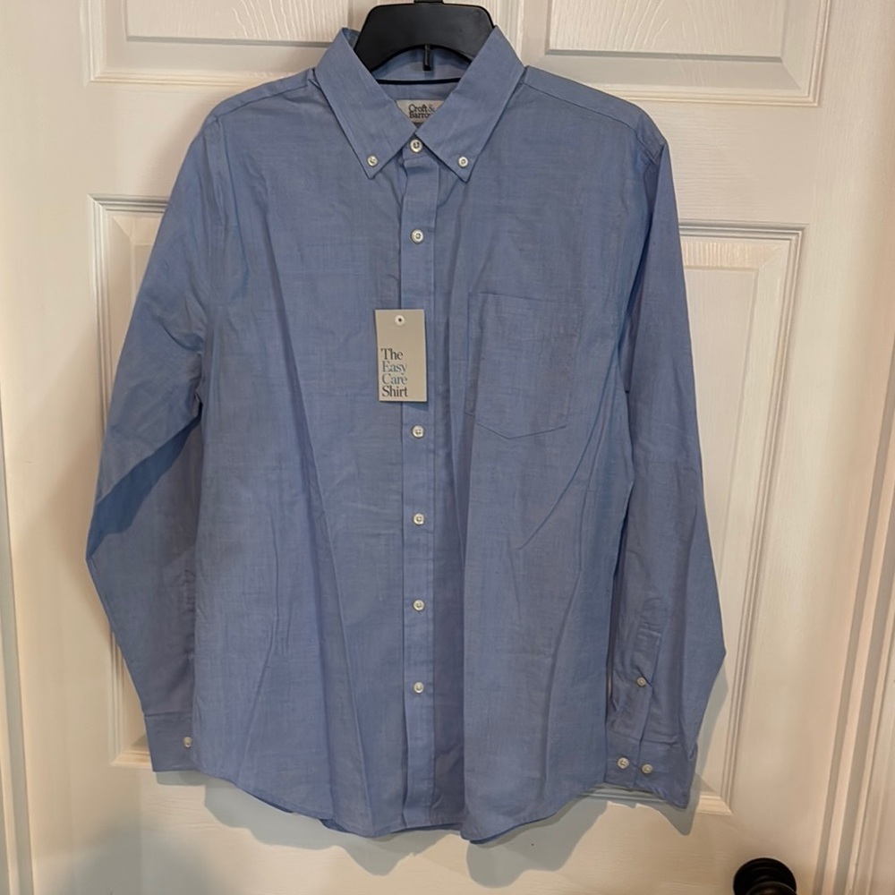 Croft & Barrow Blue Casual Button Down Shirt
